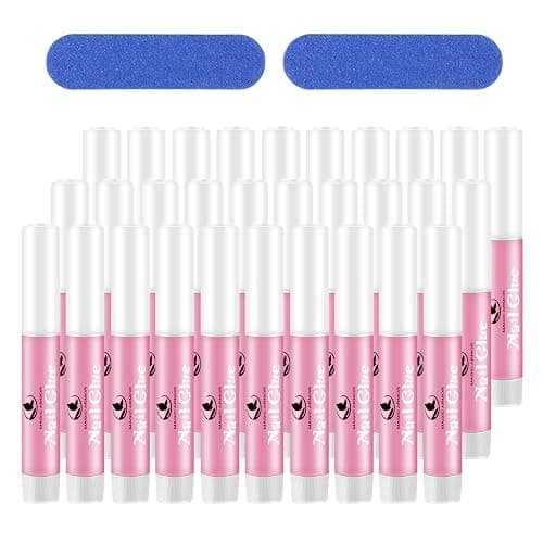 30pcs Nail Glue for Acrylic Nails, Professional Nail Tip Glue for Fake Nails Broken Nails Adhesive Super Bond for Press on Nails Glues Adhesive for Fake Nails Tips Glues - Image 1