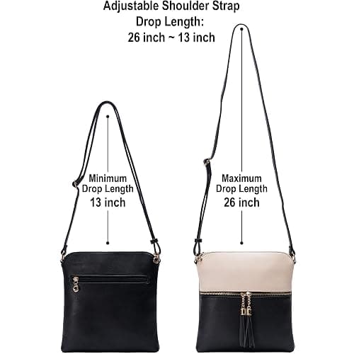 Solene Womens Lightweight Medium Crossbody Purse with Tassel, Perfect Size Crossbody Bags for Daily Use, travel thumbnail 4