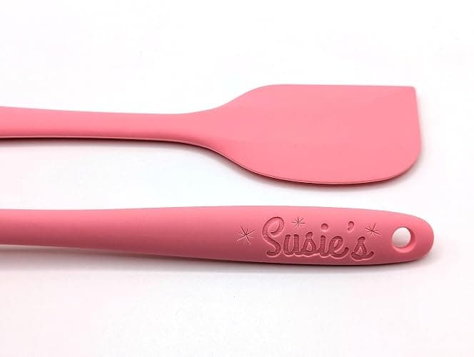 Customizable Silicone Spatula - Personalized Kitchen Tool for Unique Cooks - Heat-Resistant, Non-Stick, and Ergonomic - Your Name Embossed - Perfect Gift Idea (Pink) thumbnail 8