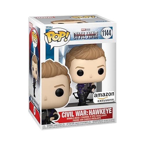 Funko Pop Marvel: Captain America: Civil War Build A Scene - Hawkeye Figure 2 of 12 - Amazon Exclusive - Collectable Vinyl Figure - Gift Idea - Official Merchandise - Toys for Kids & Adults