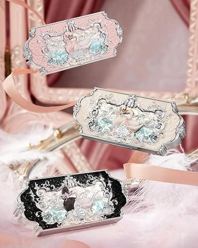 Swan Ballet 6-farbige Make-up-Palette, Lidschatten, Rouge, Hervorhebung und Kontur, Flower Know Make-up-Palette mit 4 matten + 2 schimmernden neutralen Farbtönen (Pink Swan) thumbnail 6