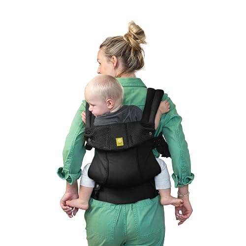 LÍLLÉbaby Complete All Seasons Ergonomic 6-in-1 Baby Carrier Infant to Toddler with Lumbar Support (7-45 Pounds), 360 Degree Baby Wearing & Multi-Position, Inward & Outward Facing (Black) thumbnail 9