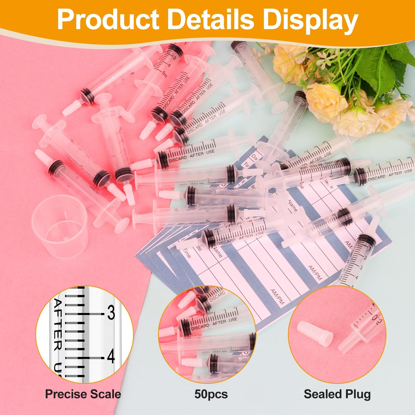 20 Pcs Colostrum Collection Kit,1ml Colostrum Syringe with Protective Cap,Breast Milk Collector Breastfeeding with 2 Measuring Cup and 20 Stickers,Colostrum Harvesting Kit for Breastfeeding (# 1ml) thumbnail 3