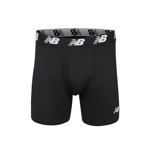 New Balance Men's Performance Boxer Briefs with Fly, Breathable Stretch Underwear, Moisture Wicking, Soft Waistband (3 Pack) thumbnail 3