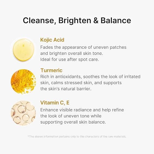 medicube Facial Cleanser Turmeric Capsule Foam Cleanser | for Balancing Uneven Skin Tone & Texture | Fade Appearance of Uneven Patches & Ideal for Use After Spot Care | Korean Skincare, 4.23 oz thumbnail 4