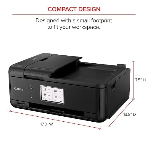 Canon PIXMA TR8620a - All-in-One Printer Home Office|Copier|Scanner|Fax|Auto Document Feeder | Photo, Document | Airprint (R), Android, Black, Works with Alexa thumbnail 8