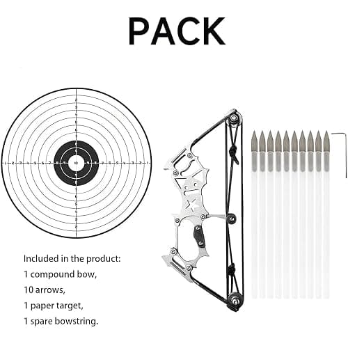 Archery Bow Set Left and Right Hand Compound Bow Hunting Bow Metal Material Catapult RH/LH for Practice Archery thumbnail 3