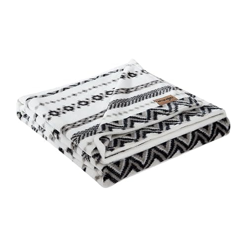 Wrangler - Blanket, Super Soft Plush Bedding, Yellowstone Inspired Throw Blanket for Couch or Bed (Diamond Trail Black, 50" x 70") thumbnail 3