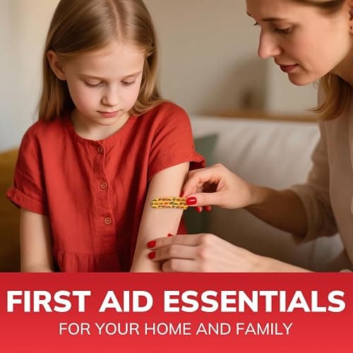 Gifts for Men Christmas Mini First Aid Kit - 144pcs Emergency Medical Kit with Water-Resistant Hard Case for Home, Travel, & Outdoor - Portable First Aid Supplies for Minor Cuts, Burns, Bites & Stings thumbnail 7