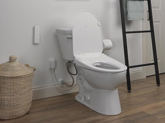 Delta Faucet Refresh Standard Elongated Electric Bidet Toilet Seat, Warm Water Bidet, Bidet Attachment for Toilet, Toilet Seat Bidet, Bidet Toilet Seat Elongated, White 893005E-WH thumbnail 2