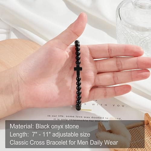 Tarsus Cross Bracelet for Men Teens, Cross Jewelry Christian Gifts for Easter, Christmas, Birthday, Religious ... thumbnail 6