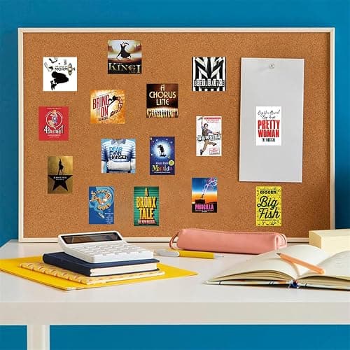 50PCs Broadway Pack Stickers,Classic Musical Play Sticker, Broadway Musical Vinyl Waterproof Decals for Laptop,Journal,Water Bottle,Wall,Theater,Dorm Deal, Poster Set Stickers for Kids,Teens,Girls thumbnail 4