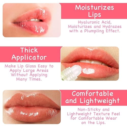 Ninnyi 6 PCS Lip Gloss Sets for Teenage Girls, Mini Fruit Lipgloss Pack for kids, Long Lasting Lip Glow Balm Lip Care thumbnail 5
