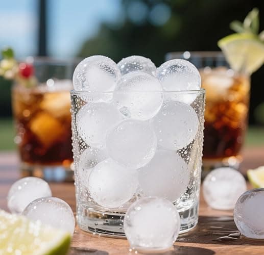 Mini Ice CubeTray with Lid & Storage Bin - 64 Pcs 0.75 Inch Small Sphere Ice Cube Mold Maker, BPA-Free Easy Release Silicone Base, Stackable Ice Trays for Freezer for Cocktails, Coffee thumbnail 2