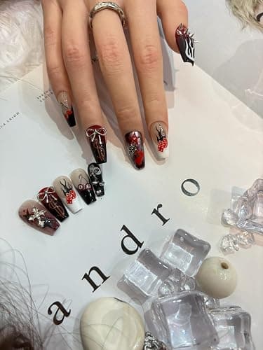 SIMAYKUWA 3D Nail Stickers for Pool & Dice Design - Cartoon Style Press-on Nail Art Decals (2 Sheets) - Cute Textured Manicure DIY Accessories thumbnail 6