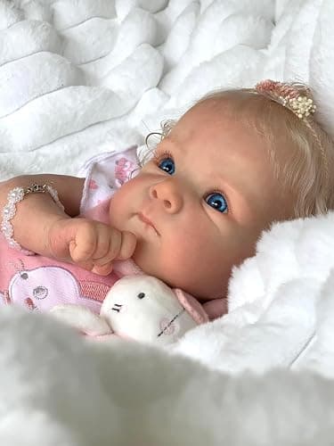 Zero Pam Reborn Baby Dolls Silicone Full Body, Realistic Baby Doll, 18 Inch Anatomically Correct, Real Baby Doll That Look Real Life Reborn Dolls with Accessories thumbnail 4