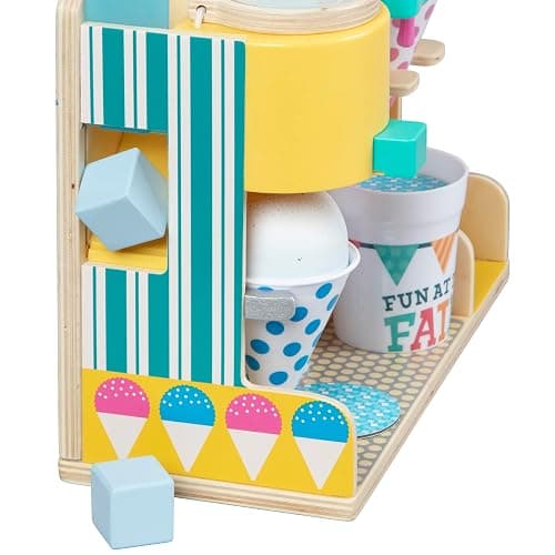 Melissa & Doug Fun at The Fair! Wooden Snow-Cone and Slushie Play Food Set - FSC Certified thumbnail 5