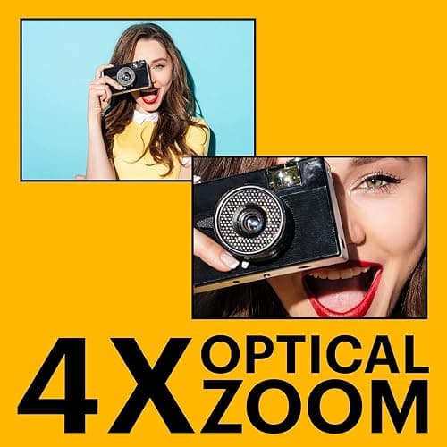 KODAK PIXPRO FZ45 16MP Compact Digital Camera, 4X Optical Zoom, AA, Red | 1080p Full HD Video, 27mm Wide Angle Lens, 2.7 Inch LCD, Point and Shoot, Digicam, Travel and Family Photos thumbnail 4