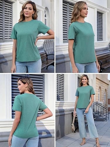 Ecavus 3-Pack Nursing Shirts Maternity Tops, Loose Fit thumbnail 6