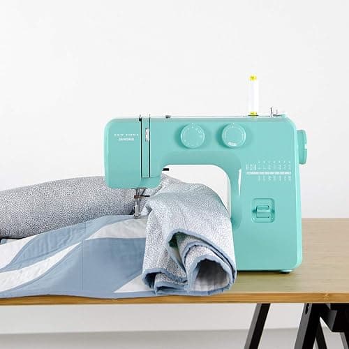 Janome Arctic Crystal Easy-to-Use Sewing Machine with Interior Metal Frame, Bobbin Diagram, Tutorial Videos, Made with Beginners in Mind for Garments, Patchwork, Light Quilting thumbnail 3