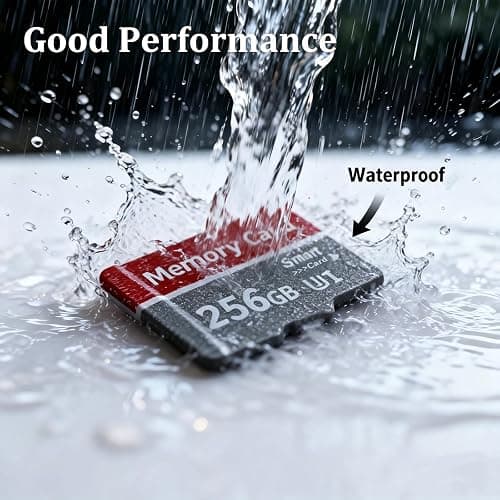 Poxfun 256GB 2Pack Memory Card, Grey TF Card Waterproof Durable Memory Carte for Camera/Monitoring/Action Camera/Smartphone/Drone/Computer(2pcs*256GB thumbnail 6