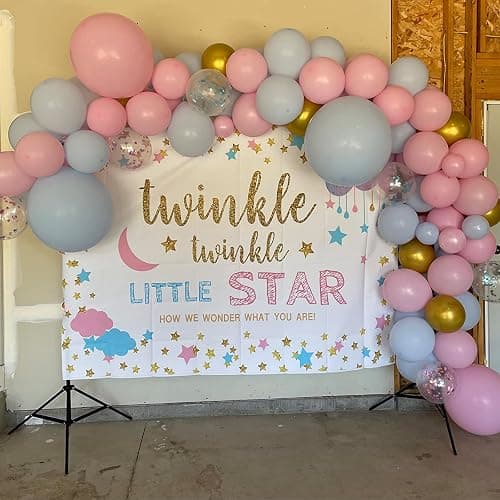 Balloons Pink and Blue, 60 Pack 12 Inch Pastel Light Pink Blue White Gold Balloons, Baby Pink Blue Balloon with Confetti Balloon for Birthday, Gender Reveal, Baby Shower, Boy or Girl Party Decoration - Pink Blue Gold thumbnail 6