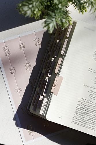 Bible Tabs for Women Study Bible, Embossed Matte Catholic Bible Tabs Gold, Laminated Bible Tabs, Bible Book Tabs w/Old & New Testament Neutral Bible Labels Tabs, Perfect Bible Study Supplies Oak thumbnail 7