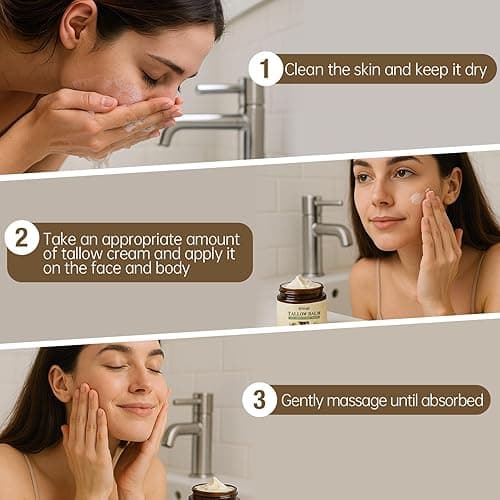 ROMARZ Beef Tallow for Skin,Organic Whipped Tallow and Honey Balm,Tallow Face Moisturizer,Carefully Crafted All-Natural Moisturizer,Leaves Skin Soft and Smooth,Nourishes and Soothes Dry Skin(2 Oz,1PC) - 2 Ounce (Pack of 1) - 1 thumbnail 6