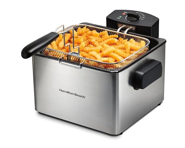 Hamilton Beach® Professional-Style 5 Litre Deep Fryer with Timer, Stainless Steel, 35043C thumbnail 4