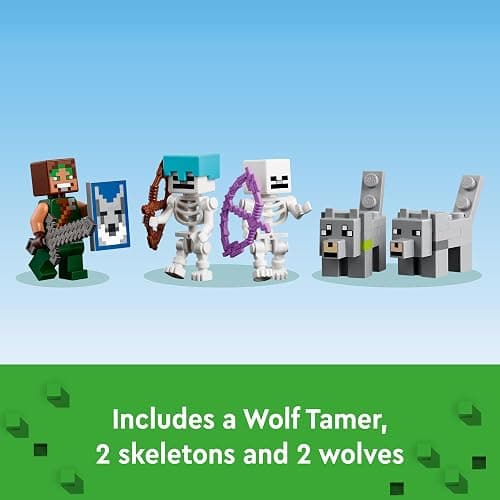 LEGO Minecraft The Wolf Stronghold Fortress Playset, Video Game Toy for Boys and Girls, Action Packed Castle Building Set with Minecraft Minifigures, Minecraft Toy Gift for Kids Ages 8 and Up, 21261 thumbnail 7
