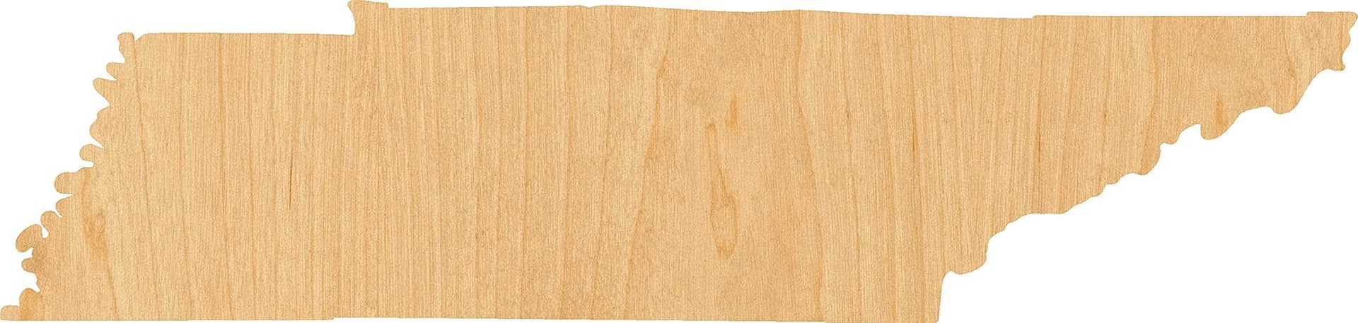 Tennessee Laser Cut Out Wood Shape Craft Supply - 4 Inch - Image 1