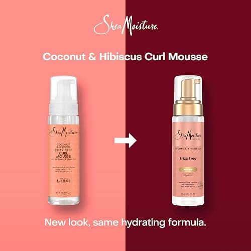 SheaMoisture Curl Mousse Coconut and Hibiscus for Frizz Control Styling Mousse with Shea Butter 7.5 oz thumbnail 3