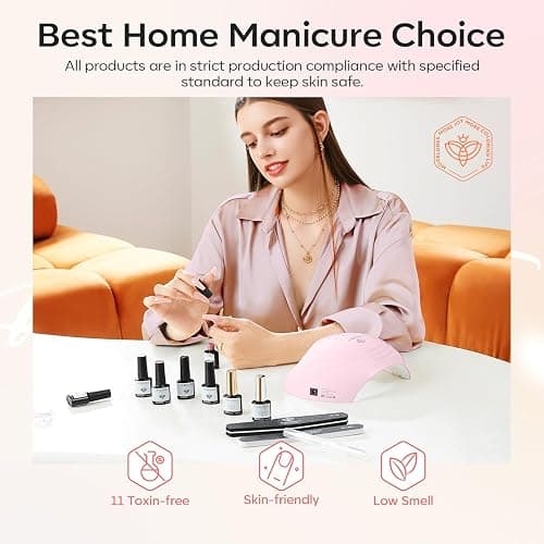 modelones Cat Eye Gel Nail Polish Set, Holographic Glitter 6 Colors with Magnet Sparkle Galaxy Series Nude Pink Gel Polish Soak Off Led Gel Polish Kit Nail Art Gel Manicure Salon DIY Gifts thumbnail 9