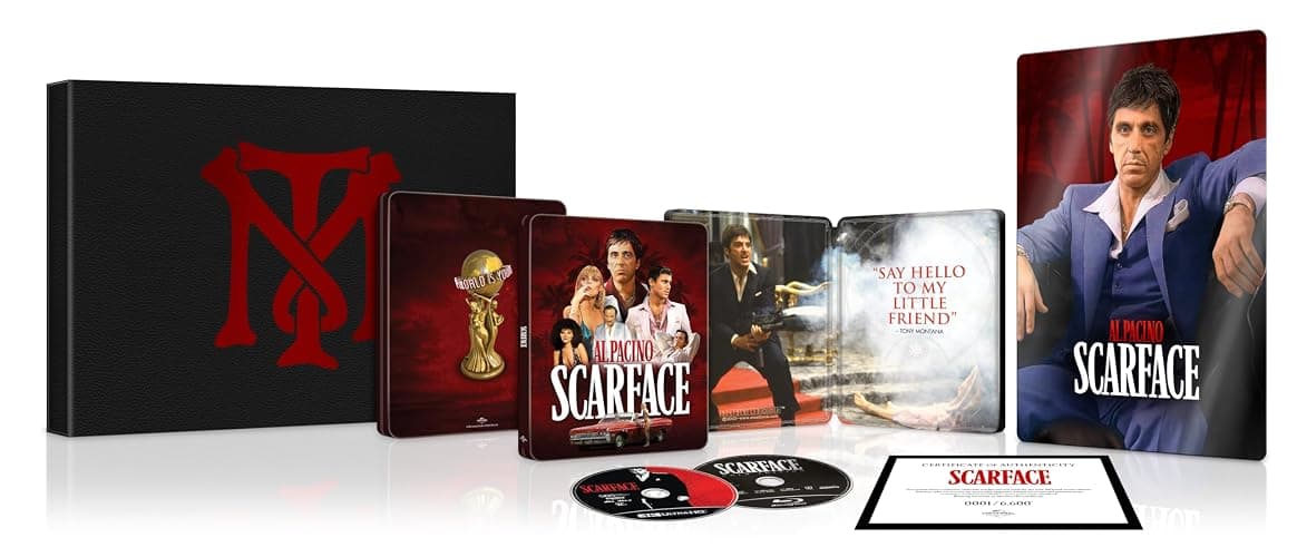 Scarface (1983) – Ultimate Collector's Edition IconART with SteelBook (4K Ultra HD + Blu-ray + Digital) (Amazon Exclusive) - Image 1