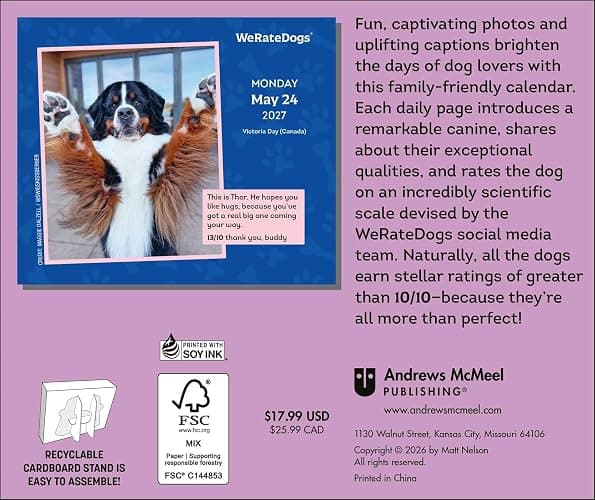 WeRateDogs 2027 Day-to-Day Calendar thumbnail 2