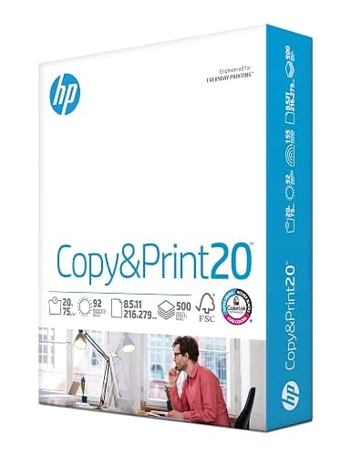 HP Printer Paper | 8.5 x 11 Paper | Copy &Print 20 lb | 1 Ream Case - 500 Sheets| 92 Bright | FSC Certified | 200060 - Image 1