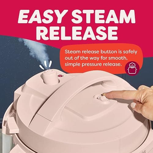 Instant Pot 4QT RIO Mini 7-in-1 Multi-Cooker, Pressure Cooker, Slow cook, Sauté, Steam, Rice Maker, Yogurt, & Warmer, Rosewater, 4 Quarts thumbnail 7
