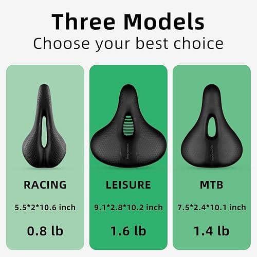 ROCKBROS Bike Seat Memory Foam Bike Saddle Comfortable Waterproof for City Mtb Racing Bikes thumbnail 6
