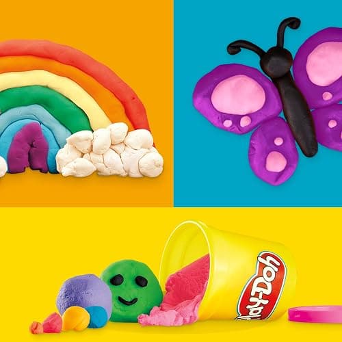 Play Doh Modeling Compound 10-Pack Case of Assorted Colors, Non-Toxic 2 oz. Cans, Back to School Gifts, Prizes, & Party Favors, Preschool Toys for Kids, Ages 2+ (Amazon Exclusive) thumbnail 7