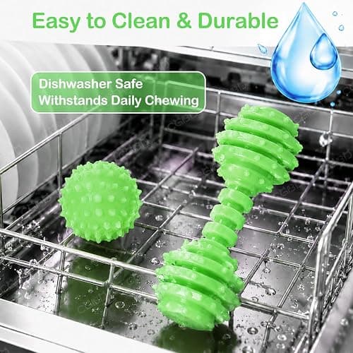CGBD Puppy Toys, 6 Pack Dog Chew Toys for Puppy, Cute Green Small Dog Toys Teething Toys for Puppies, Soft Durable Interactive Chew Toy for Small Dogs thumbnail 4
