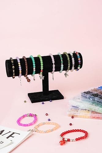REVKI 72 Colors 6mm Glass Beads for Jewelry Making,3000PCS+ Round Crystal Glass Beads Bracelet Making Kit with Accessories, Bead Starter Kit Crafts Gifts Set Suitable for Teen Adults thumbnail 7