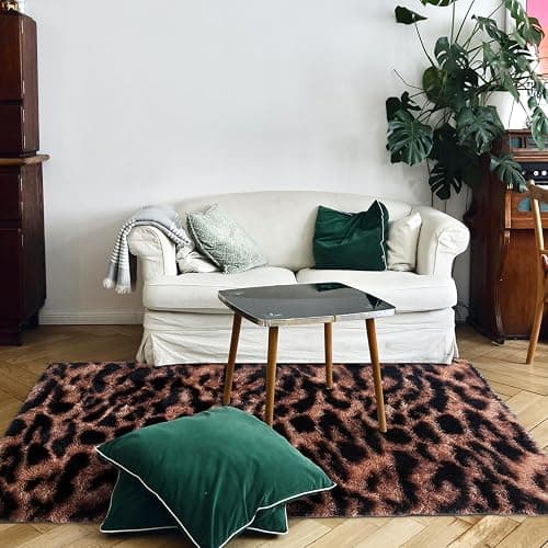Fluffy Leopard Rug thumbnail 6