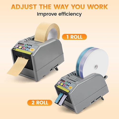 Ribbon Cutting Machine, Automatic Tape Dispenser, 999mm Precision Cut, Ideal for Shipping, Schools, Restaurants, Business & Home thumbnail 4