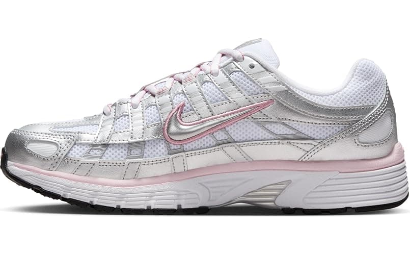 W NIKE P-6000 "WHITE/METALLIC SILVER-ELEMENTAL PINK" thumbnail 9