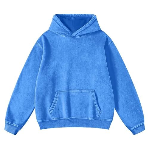 Baimiu Womens Oversized Acid Wash Hoodie Unisex Heavyweight Fleece Hoodies Men Vintage Washed Sweatshirt Fall Y2k Outfits - Image 1