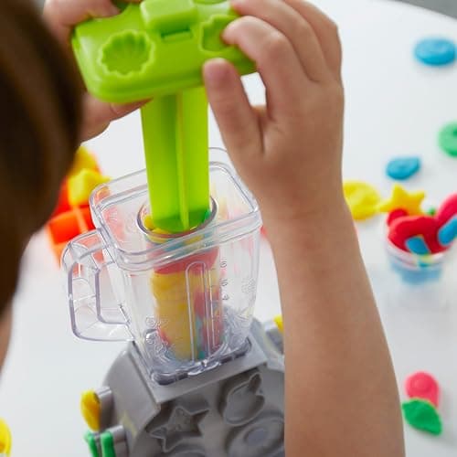 Play Doh Swirlin' Smoothies Toy Blender Playset, Play Kitchen Appliances, Kids Arts and Crafts Toys for 3 Year Old Girls and Boys and Up thumbnail 10