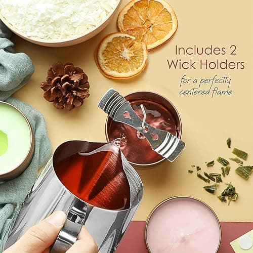 Hearth & Harbor Organic Soy Candle Wax for Candle Making, 10 lbs Natural Candles Making Supplies, Beeswax-Free, Paraffin-Free, Pure Soy Wax Flakes Perfect for Candles, Tealights and Melts thumbnail 5