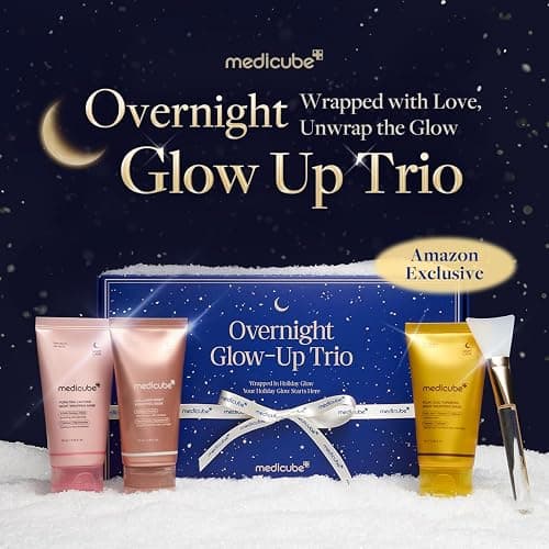 medicube Overnight Glow-Up Trio | Amazon Exclusive Holiday Overnight Wrapping Peel Off Mask | Collagen, Turmeric & PDRN | Perfect for Holiday Gifting & Self-Care | Korean Skincare for Women & Men thumbnail 2