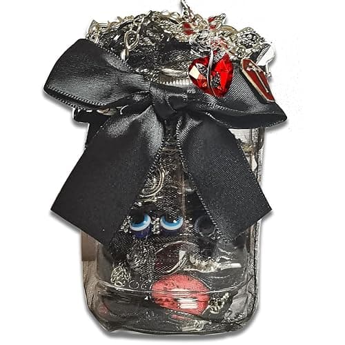 Mystery Jewelry Jar Bundle - 40-45 Piece Jewelry Box for Women, Goth Jewelry Boho Mixed Set (Necklace, Earrings, Rings and Bracelets) Alternative Fashion Romantic Present for Her - Image 1