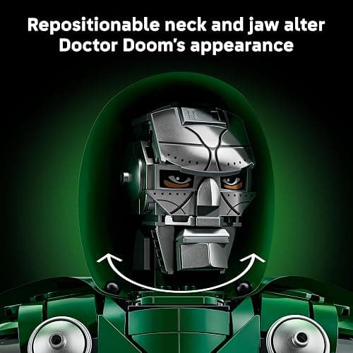 LEGO Marvel Doctor Doom Bust 76345 | Collectible Building Sets for Adults, Ages 18+, Movie Display for Bedroom or Book Shelf, 379 pieces, Gift for Marvel Fans thumbnail 4